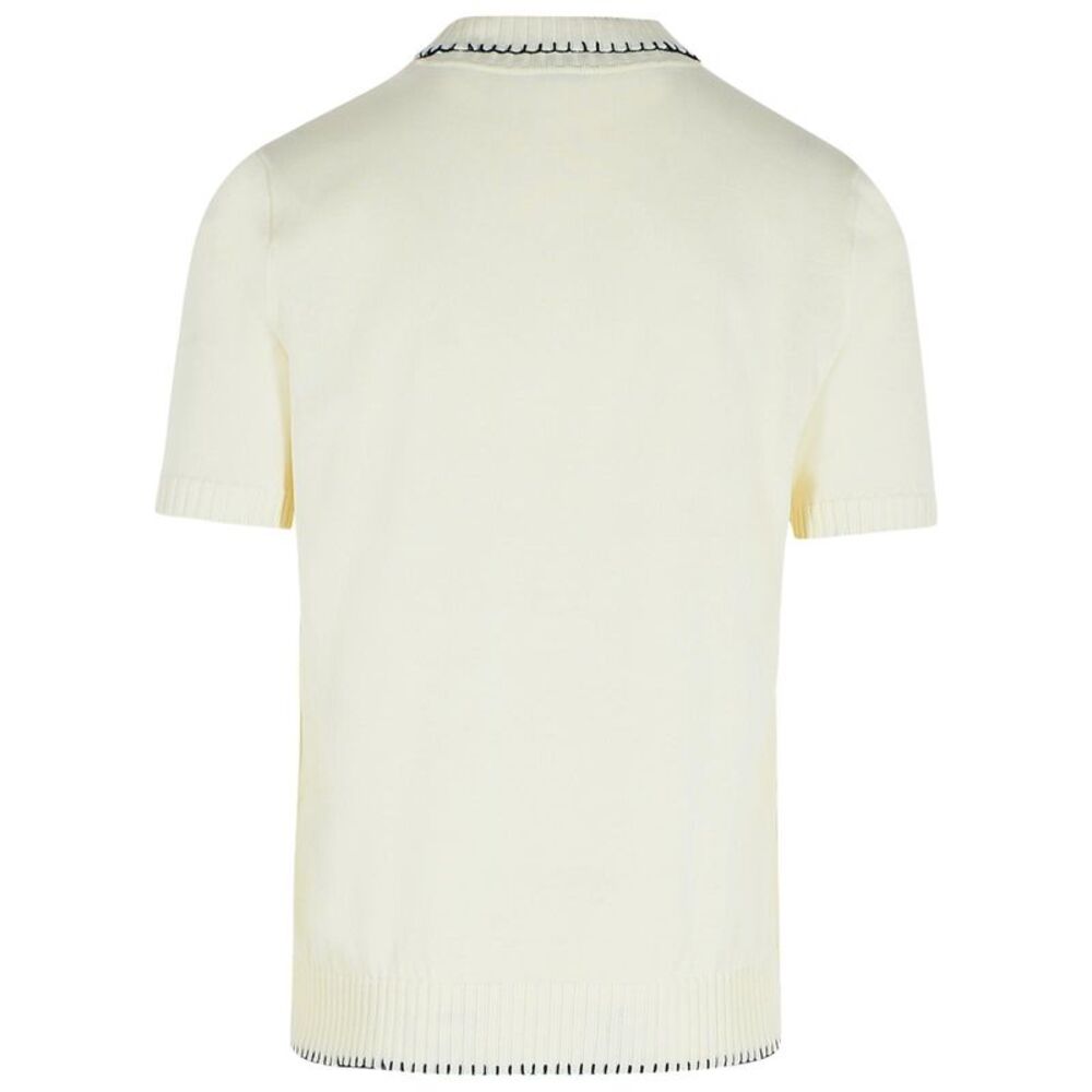 Eleventy Cream Cotton Polo Shirt Men - Picture 3 of 3